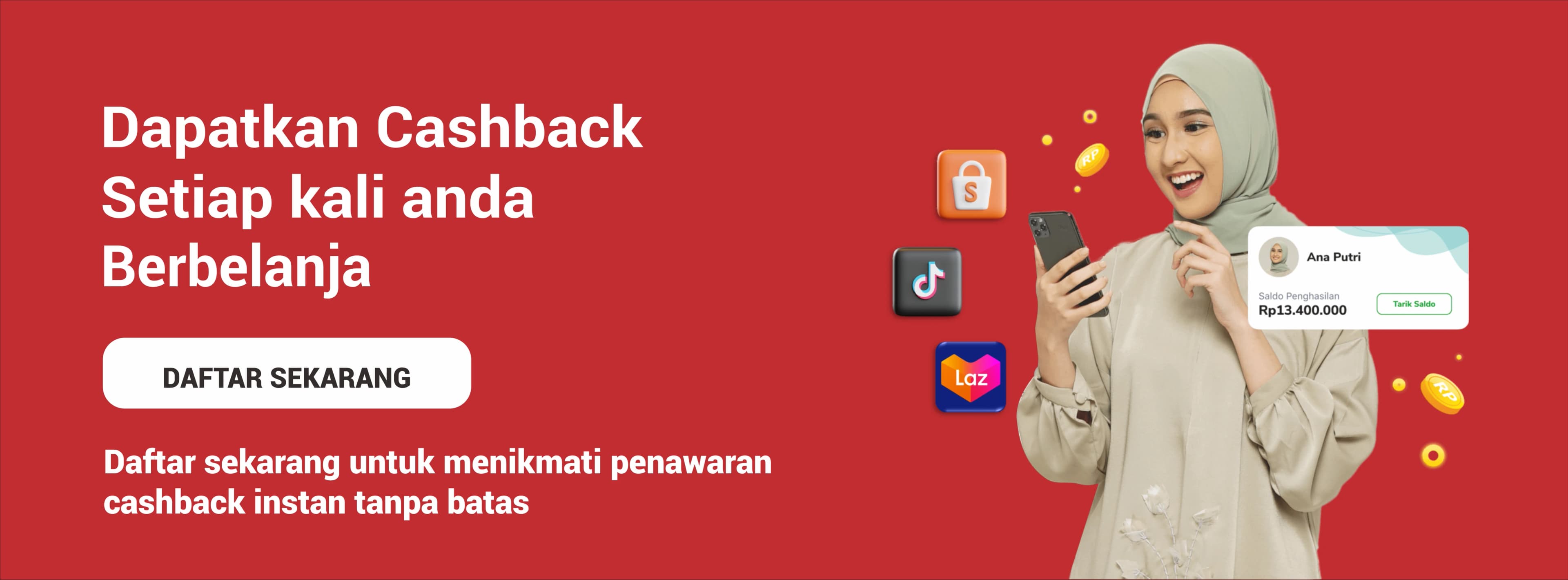 Promo Cashback 50%
